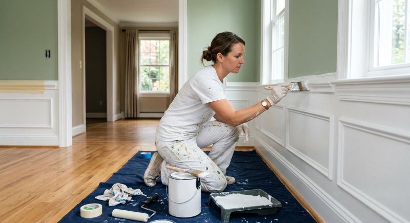 Interior Trim Staining in Wilmington, NC