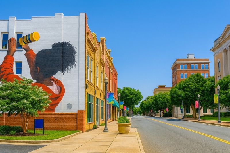 Urban Mural Scene