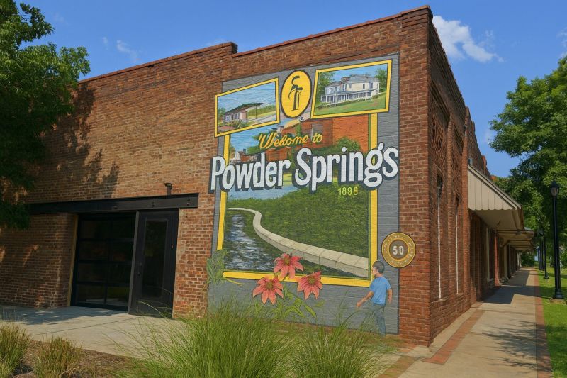 Mural Painting in Spring