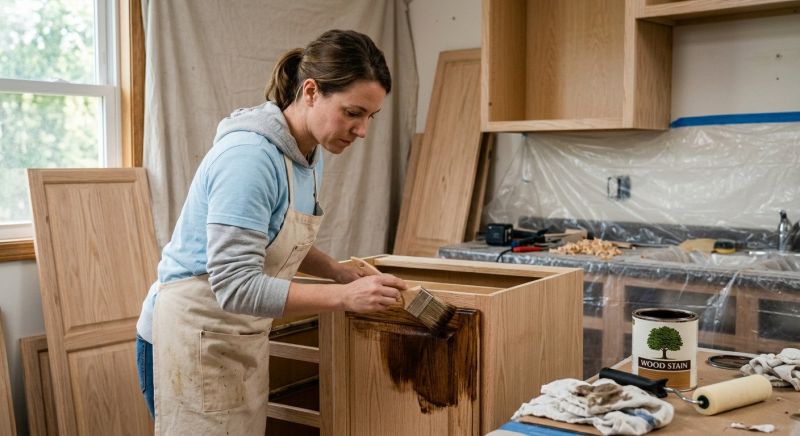 Oak Cabinet Refinishing in Terre Haute, IN