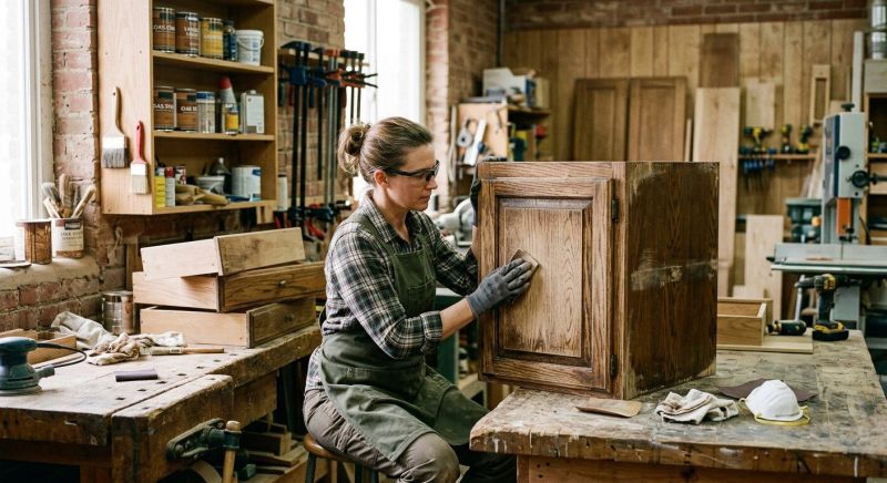 Oak Cabinet Refinishing in Cincinnati, OH